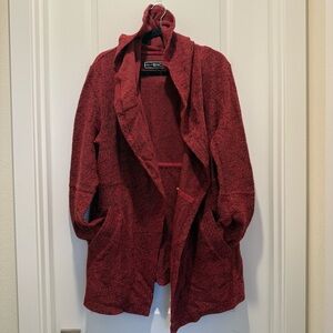 BNCI Chic Red Women's Cardigan Sweater